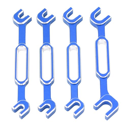 RC Car Maintenance Wrench Set Lightweight Aluminum Alloy Turnbuckle Nut Ball Joint Remover 4PCS for RC Vehicle Repair or Daily Maintenance (Blue) - color: Blue