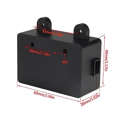 Aluminum Alloy 1:10 Scale RC Fuel Cell Receiver Box, Black | For RC4WD TF2, For SCX10 Pro, For VS4-10, 1/8 1/10 RC Crawler Upgrade - color: Black