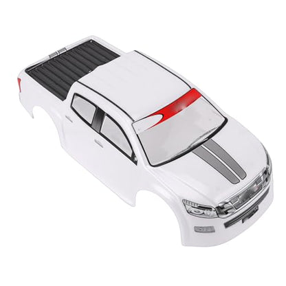 Vikye 1/10 RC Car Body Shell, Lightweight Replacement Cover Case with Clear Patterns, for 26cm Wheelbase On Road Cars (White) - color: White