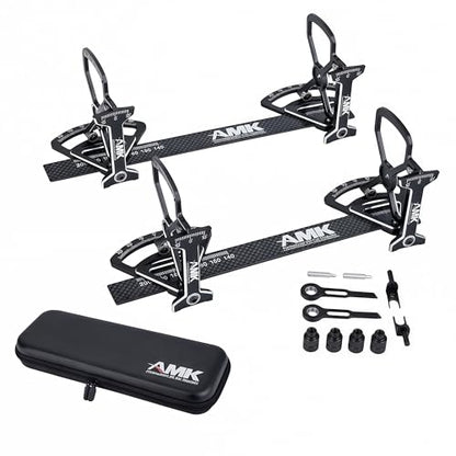 AMK 4D RC Car Chassis Setup System for 1/10 Touring Cars, Precision Setup Tool for Camber, Toe, Caster & Steering Angle with Storage Case