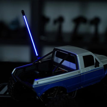 INJORA LED Whip Light Side Fixed for 1/18 SCX24 1/24 RC Crawlers(Ice Blue) - color: Ice Blue