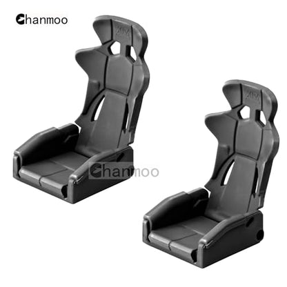 1/10 RC Crawler Car Toy Seats Simulation Plastic Chair Accessories for 1:10 Scale RC Rock Crawler Buggy Truck Car Traxxas TRX4 Axial SCX10 90046 RC4WD D90 D110 TF2 Tamiya Gen8 2Pcs (Black A) - color: Black a