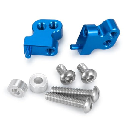 RC Car Toys For Tamiya CC01 1/10 Metal Front Rear Shock Towers Mount Pull Link Rod Mounts Steering Set RC Drift Truck Car Parts(Front Mount-Blue) - color: Front Mount-Blue