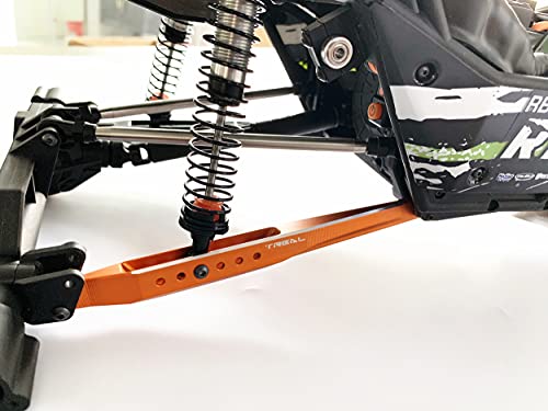 Treal Aluminum 7075 CNC Machined Rear Trailing Arms(2) for Axial 1/10 RBX10 Ryft (Orange) - color: Orange