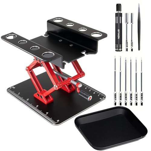 EPINON RC Car Repair Work Stand Adjustable Lift Lower for 1/8-1/18 RC Car