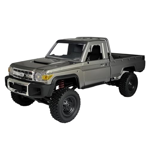1/12 Scale RC Crawler, MN-82 Pro RTR RC Truck LC79 4x4 Off Road Vehicles 2.4GHz RC Rock Car with LED Lights for Adults Hobby Toys (Gray) - color: Gray
