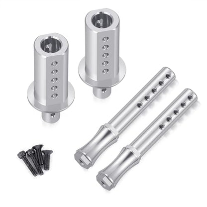 RC Car Front Shell Holder Column Mounts Aluminum Front Body Post Set with Screws Compatible with 1/7 HOBAO VTE2 RC Car