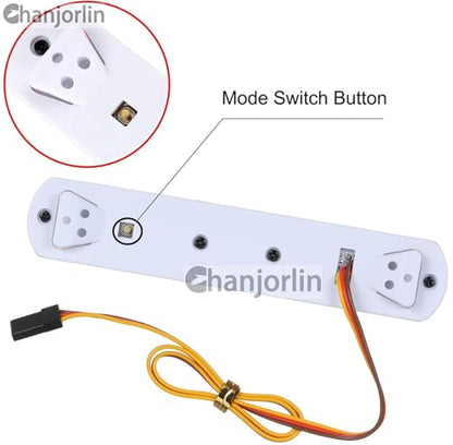 1/10 RC Car Simulation Police Lights Multi-Function Flash LED Lamp Nine Flashing Light Modes for 1/8 Crawler Off Road Rally Truck Cars HSP Traxxas Tamiya RC4WD Axial Arrma (Blue 145mm) - color: Blue 145mm