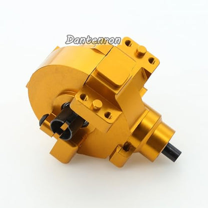 1/10 RC Electric Car Front Drive Diff Gear Box Assembly Set Upgraded Parts Compatible with 1:10 Car HSP Redcat Himoto Volcano EPX 94106 94107 94108 94111 94123 (Gold) - color: Gold