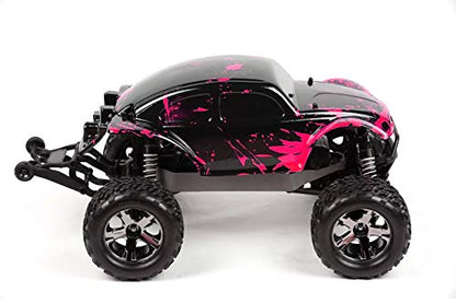 SummitLink Custom Body Muddy Hot Pink Over Black Compatible for 1/10 Scale RC Car (Truck not Included) STB-HP-02