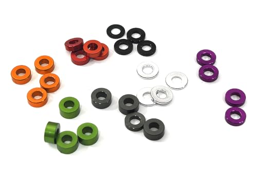 Integy Assorted Thickness (1mm to 4mm) Shim Washer M4 Size