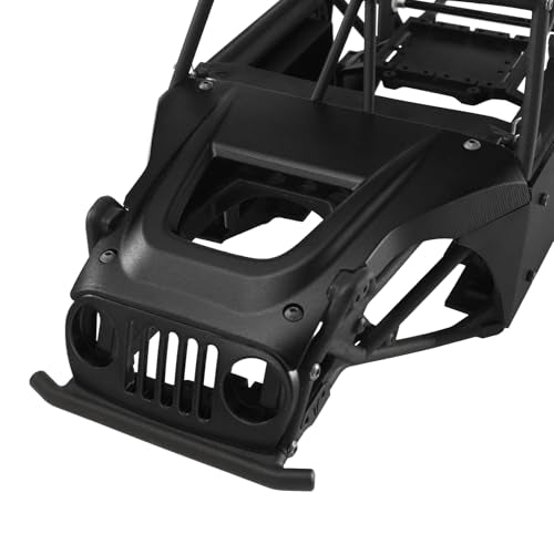Aluminum Body Panels Kit for Vanquish H10 Optic Sparco H10 Optic Yokohama RTR 1/10 RC Crawler Upgrade Parts (Black) - color: Black