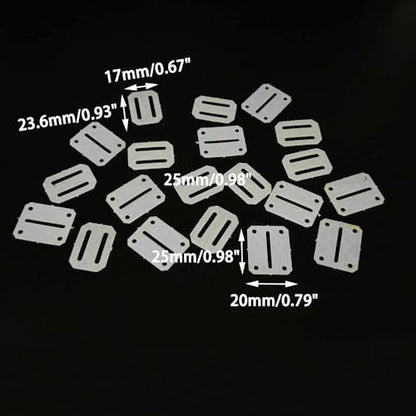 20PCS RC Plane Hinge Folding Leaf Paper Hinges Model Aileron Tail Wing Connector for RC Airplane Aircraft Qulicopter DIY Model Plane Fix Wing Parts (Shape 5) - style: Shape 5