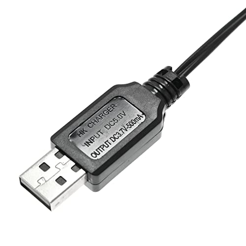 SM-2P USB Power Charger Cable RLECS 3.7V 5000mA Output NiCd NiMH Battery Pack USB Charging Cable with SM 2P Plug for RC Excavator RC Cars