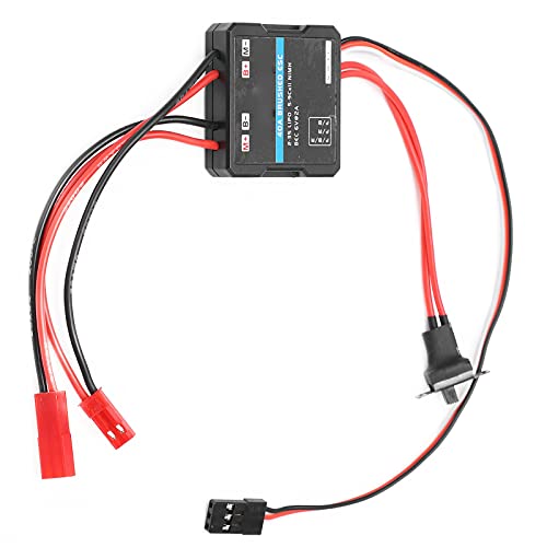 Electronic Speed Controller, Water Proof Plastic 40A Brushed ESC for 1/16 RC Car 1/18 RC Car Upgrade