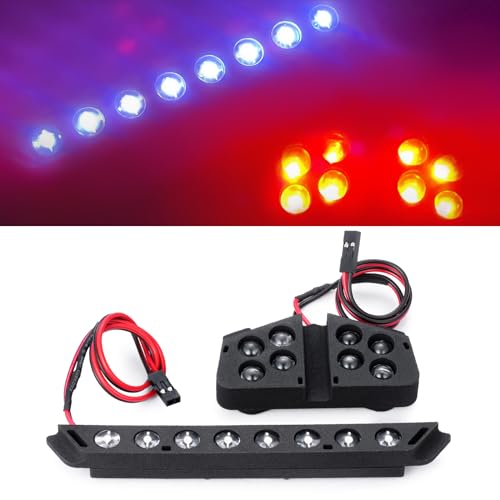 Nylon RC Front & Rear LED Light Kits Headlight Taillight | Upgrade Parts, For 1/8 Tra-xxas Maxx Slash 6S 4X4, RC Car Buggy