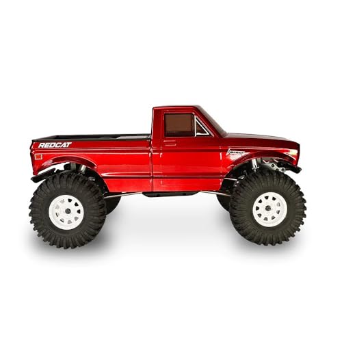 Redcat Ascent 1/10 Scale Rock Crawler – High-Torque 4WD RC Trail Truck with Portal Axles, Waterproof Electronics, LiPo Ready, RTR – Hobby-Grade Remote Control Rock Climber (Red) - color: Red