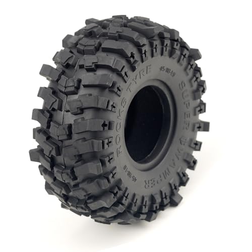 DJX 4PCS 1.9 Inch 120mm Tall Tires Super Soft Sticky Rubber Tires with Foam Instert for Axial SCX10 I II III D90 D110 TRX4 Redcat Etc 1/10 RC Crawler Car