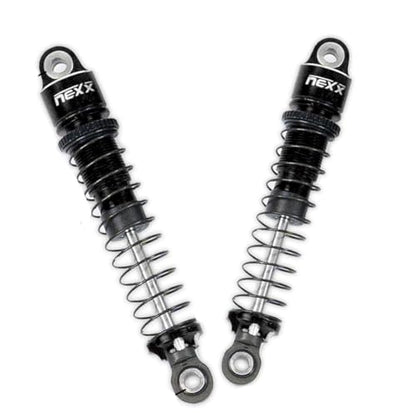Nexx Racing Oil Shocks (4pcs) for 1/18 RC Crawler Ascent18 - Remote Control Car, RC Cars, RC Crawler Redcat 1/18 4WD Nexx Racing Upgrade Parts (HELIDIRECT) (Black - 59mm) - color: Black - 59mm