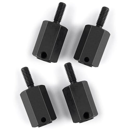 MORLORDY 4Pcs Steel RC Wheel Hex Hubs +20mm Extenders Counterweight Hex Adapters for 1/6 RC Rock Crawler Axial SCX6 AXI05000 Upgrade Part