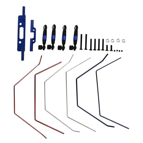 Front and Rear Wide Sway Bar Anti Roll Bar Kit for Trax-xas Slash 2WD 1/10 RC Car Upgrades Parts Accessories