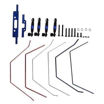 Front and Rear Wide Sway Bar Anti Roll Bar Kit for Trax-xas Slash 2WD 1/10 RC Car Upgrades Parts Accessories