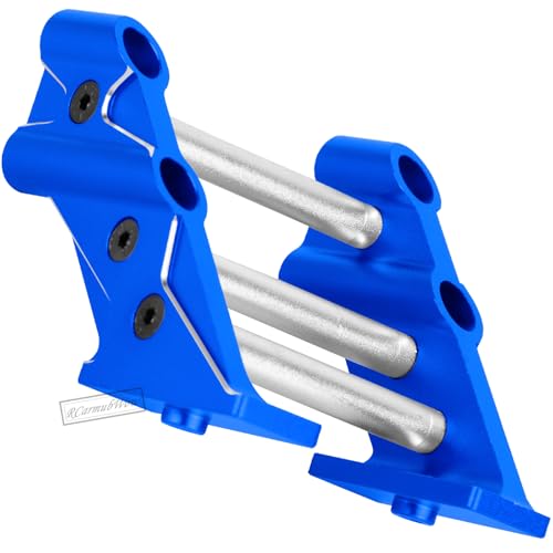 RC Aluminium Wheelie Bar Set & Wing Mount Upgrades Part for 1/10 KRATON/OUTCAST 4X4 4S V2 BLX,Alloy Rear Wing Mount Stand Up Wheel Hops Up,Replace ARA320613,ARA320631,Navy Blue - color: Navy Blue(1 Set)
