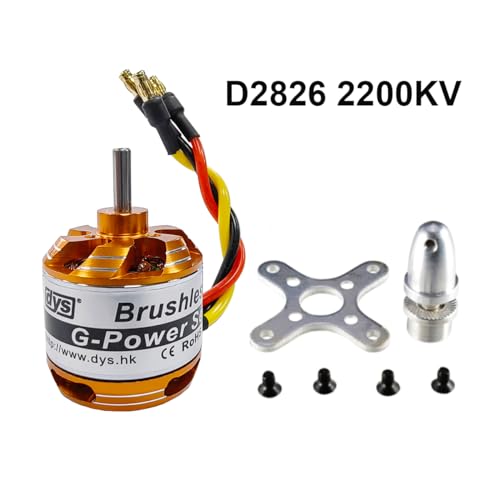 DYS D2826 2200KV/1400KV/1000KV/930KV Brushless Outrunner Motor 2-3S for Multicopter RC Aircraft Fixed-Wing UAV（D2826 2200KV） - color: D2826 2200KV
