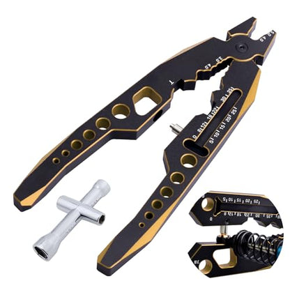 Metal Shock Absorber Pliers Ball Head Pliers Clip Multi-Function RC Tools for Traxxas Arrma Axial Redcat Losi Tamiya HSP HPI Exceed Cars (Black Gold) - color: Black Gold