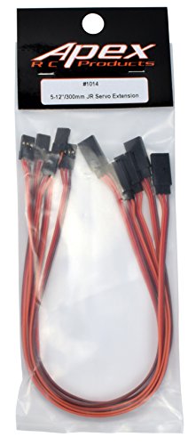 12" / 300mm JR Style Servo Extension - 5 Pack 1014