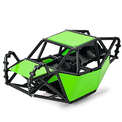 RC Roll Cage Rock Buggy Body Shell for 1/10 Axial SCX10 ll 90046 RC Crawler Car Buggy (Green) - color: Green