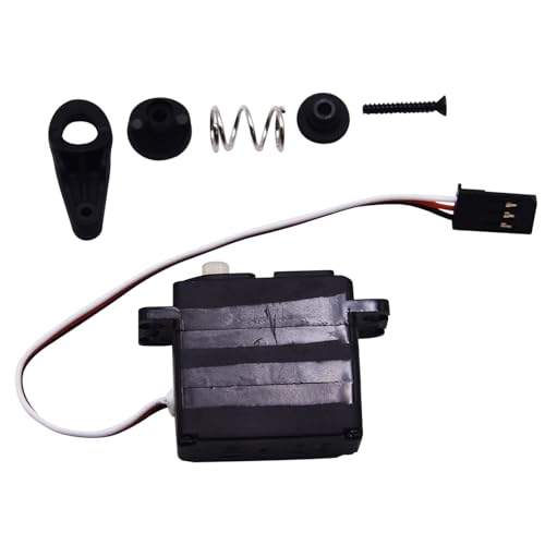 Blomiky 3 Wires 14701B Servo and 14702B Servo Saver Assembly Set for MJX 1/14 Scales H14BM 14209 14210 14301 14211 RC Trucks/ 14210 Servo