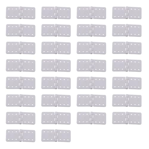 30PCS White 24x12 Remote Control Aircraft Hinges Nylon Hinge for RC Airplane Model Airplane Parts Fixed Wing Model