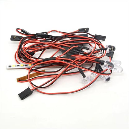 RC Front Rear Lamp Group Compatible with ZD for Racing MX-07 8786 1/7 RC Car Spare Parts Accessories Front and Rear Light Kit RC Car Light Set Lighting System