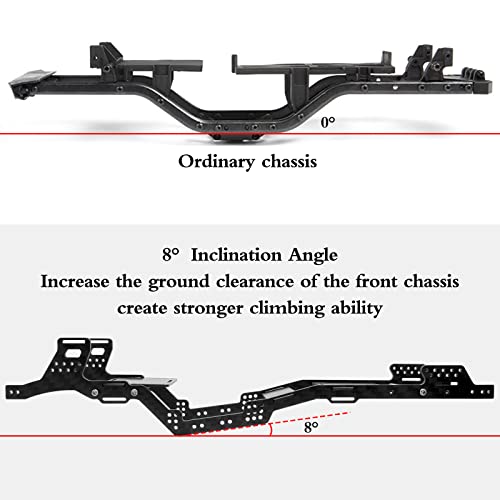 OGRC SCX24 Carbon Fiber Chassis Kit LCG Chassis for Axial SCX24 Gladiator | SCX24 Carbon Fiber LCG Chassis for Axial SCX24 Gladiato 1/24 RC Crawler