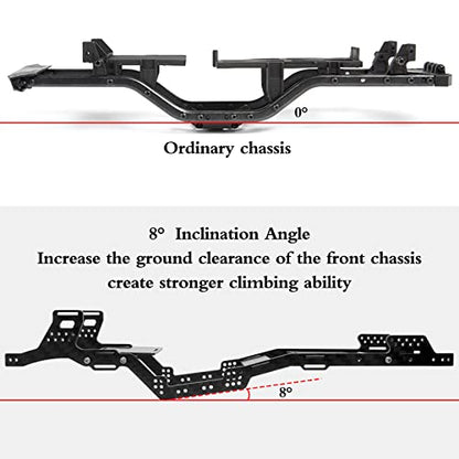 OGRC SCX24 Carbon Fiber Chassis Kit LCG Chassis for Axial SCX24 Gladiator | SCX24 Carbon Fiber LCG Chassis for Axial SCX24 Gladiato 1/24 RC Crawler