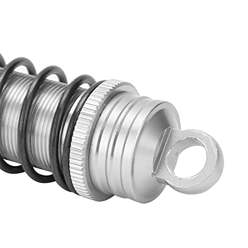 RC, Oil Filled Adjustable Damper with Elastic Spring 144mm for RC Crawlers Off Road Vehicles Trail Rock Crawling Racing - color: Silver
