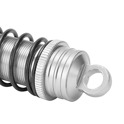RC, Oil Filled Adjustable Damper with Elastic Spring 144mm for RC Crawlers Off Road Vehicles Trail Rock Crawling Racing - color: Silver