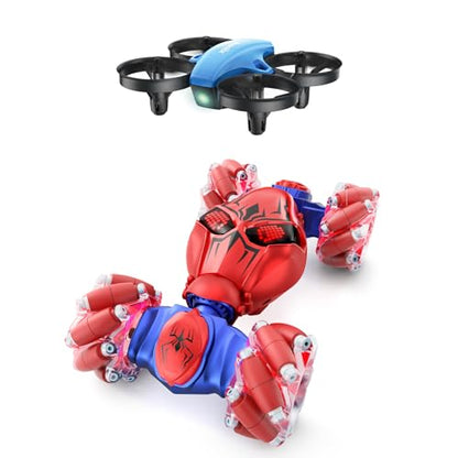 Veeniix V993 Gesture Sensing RC Stunt Car V995 Mini Drones for Kids 8-12 and Beginners