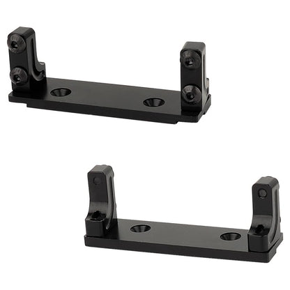 1/10 Metal Alloy Front Axle Servo Mount Holder Servo Fixed Bracket for AXI03004 Capra 1.9 RC Car Alloy Upgrade Parts (Black) - color: Black