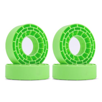 INJORA Silicone Rubber Inserts for 62-64mm*22-24mm 1.0" Tires(1064)(Green) - color: Green