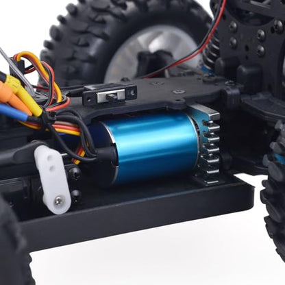 4WD RC Desert Buggy DTK-16 ZD Racing 1/16 2.4GHz Remote Control Off Road Vehicle 45KM/H 2435 Brushless Motor Lights Battery RTR Hobby Grade Model for Ages 14+ - color: Red