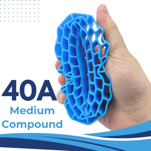 1.55" Silicone Rubber Tire Inserts for 95–97mm RC Crawler Tires – 4PCS (Blue) - color: Blue