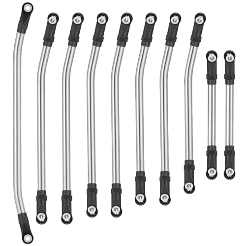 RCHUBAM RC Linkage Kit for Element RC Enduro Trail Truck 1/10 RC Crawler | Stainless Steel Link Rod End Set,High Clearance Suspension Chassis Links Kit