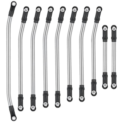 RCHUBAM RC Linkage Kit for Element RC Enduro Trail Truck 1/10 RC Crawler | Stainless Steel Link Rod End Set,High Clearance Suspension Chassis Links Kit