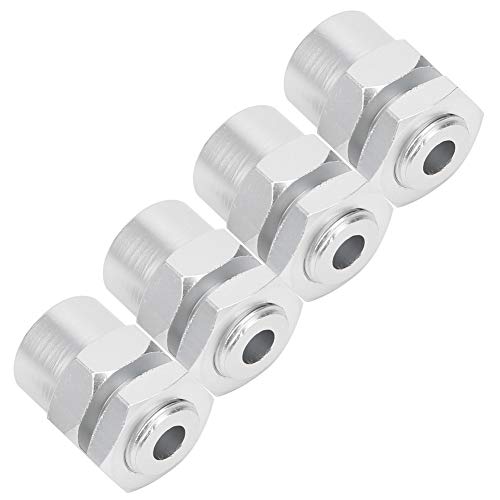 VGEBY Hex Adapter, 12mm to 17mm Wheel Hub Extension for RC Car Conversion, RC Crawler Accessories, Silver Model Car Upgrades for RC Enthusiasts, DIY Projects, Off-Road Crawling