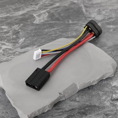 ECSiNG 1PC 5-Pin Model Connection Cable Compatible with T-raxxas ID LiPo 4S Adapter Length 15.7cm 14AWG 5-Pin Model Control Cable for RC Helicopter RC Vehicle