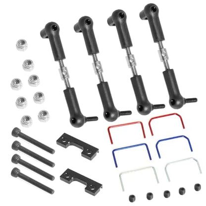 RC Upgrade Accessories for Traxxas for Slash for E-Revo 1/16 Front and Rear Wide Sway Bar Anti Roll Bar Kit RC Car Upgrade Parts Accessories