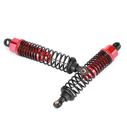 Shock Struts Damper, 2 Pcs Front Rear Shocks Damping Metal RC Car Upgrades Part Absorbers Oil Damper for 1/10 Flat RC Racing Car (85MM) - size: 85MM