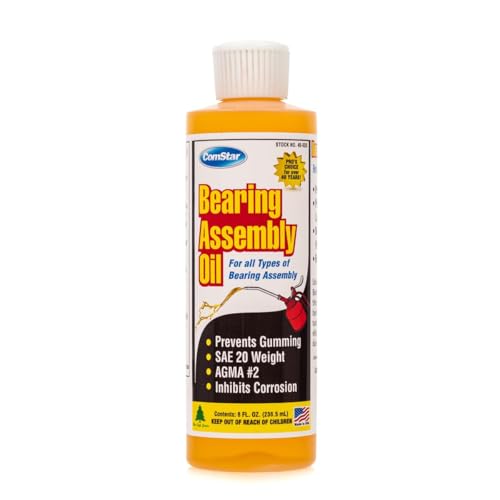 Bearing Assembly Lube Oil, 8 Oz, SAE 20 Weight, Prevents Gumming, Protects Against Rust and Wear, Provides Long-Lasting Lubrication, Withstands Extreme Pressure (Pack of 24) - size: 8 Oz (Pack of 24)
